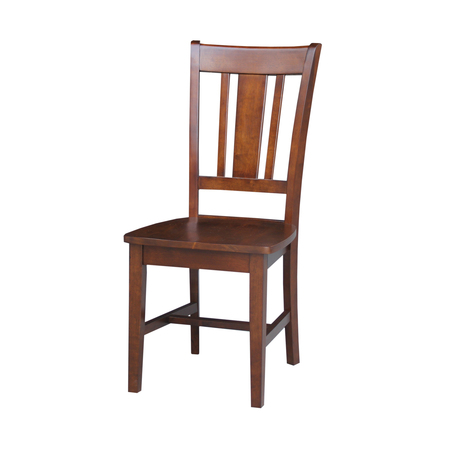 International Concepts San Remo Splatback Chair, Espresso C581-10